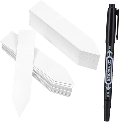 BESPORTBLE 120pcs Plant Labels with Pen Blank Garden Markers for Use Durable Plant Tags Your Garden Nursery