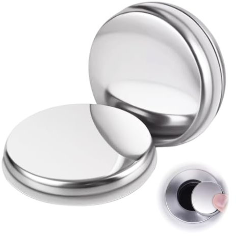 2PcsPop Up Bathroom Sink Push Button Click Clack Plug, 38mm Wash Basin Sink Tap Waste Chrome Bath Kitchen Drain Stopper Replacement with Inner M8 Thread for Easy Installation and Universal Fit