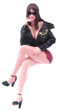 MotiveTech Miniature Personne Figurine Fille Mode Accessoire Modélisme Peint à La Main en Résine pour Décor Garage Photographie Diorama Adaptée Aux Amateurs Coll, 1 43