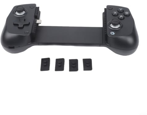 Lapiglo Controller di gioco estensibile e, per manico compatto da gioco mobile con colori personalizzabili, gamepad per telefono in ABS (rosa)
