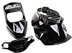 REPLAY - KIT CARENE SCOOTER REPLAY DESIGN PER MBK ---BOOSTER SPIRIT-YAMAHA BWS ORIGINALE NERO (KIT 4 PEZZI)