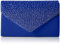 SwankySwans Damen Clutch Abby mit Strasssteinen, Umschlag-Stil, Blau (Königsblau), Einheitsgröße