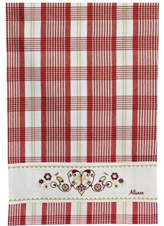 Harz Carreaux Geschirrtuch Rouge 70 X 50 rot 70 x 50 cm Winkler