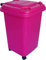 JfM The-Wheelie-Bin-Company Mini Wheelie Bin 50L Pink with Castors