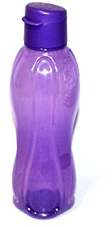 Tupperware (1) Bouteille d'eau écologique de 750 ml avec bouchon à rabat, paillettes scintillantes violettes