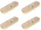 Novaliv 4 estropajos de madera con cerdas PPN | Limpiaparabrisas con rosca | Cepillo abrasivo | Cepillo de suelo | Ideal para limpieza Balcón Terraza Interior Exterior Fregadero sin mango