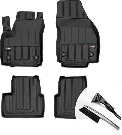 moto-MOLTICO 3D Gummimatten Auto Fußmatten Gummi Automatten 4-teilig Set - passend für Opel Meriva B 2010-2017