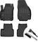 moto-MOLTICO 3D Gummimatten Auto Fußmatten Gummi Automatten 4-teilig Set - passend für Opel Meriva B 2010-2017