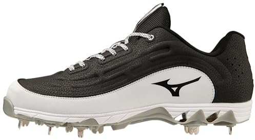Mizuno Herren 9-Spike Ambition 3 Baseball-Stollen, Schwarz/Weiß, 44.5 EU