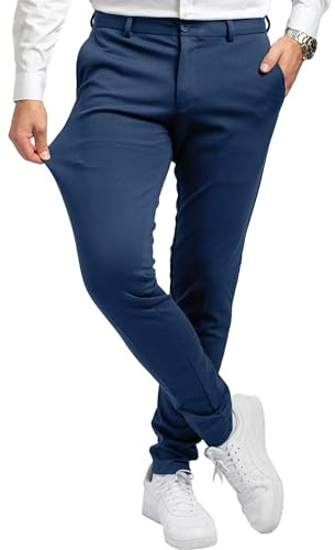 Performance Pants Chino Hose Herren Stretch Slim Fit | Sommerhose Anzughose