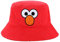 Bioworld Sesamstraße Elmo Big Face Bucket Hat - Rot, Rot/Ausflug, einfarbig (Getaway Solids), Einheitsgröße
