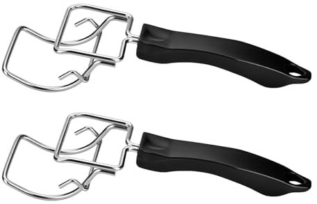 2Pcs Oven Tray Extractor Grills Extractor Oven Rack Push Tool with Handle for Lifting Tray Grills Oven Comfortable Experience