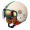 Casco Moto 3/4 Aperto Casco Moto Mezzo Casco Omologato DOT/ECE con Doppia Visiera Casco Jet Stile Vintage Retrò Per Bambini Giovani Uomini Donne(Color:31,Size:XL(61~62CM))