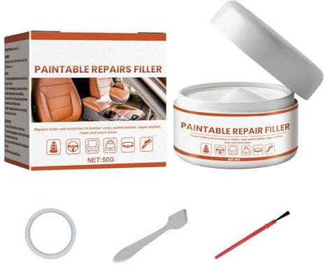 ZIDDAR Lederreiniger Creme Mit Spachtel 50 G Natürliche Leder Reparaturcreme Für Autositze Leder Sofa Möbel Ledertuch