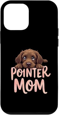 Pointer Mamá Perro Alemán Puntero Pelo Alambre Mamá Lindo Cachorro Carcasa para iPhone 12 mini
