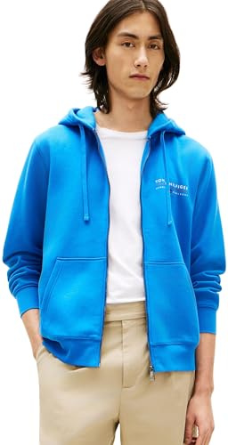 Tommy Hilfiger Herren Kapuzenpullover mit durchgehendem Reißverschluss