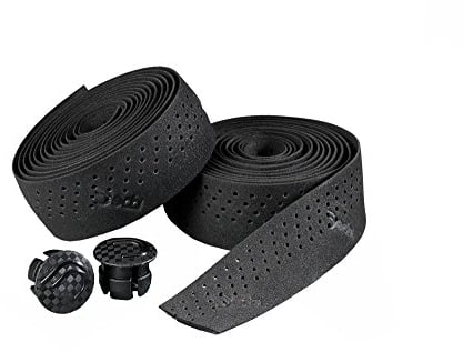 Deda Elementi Unisex-Erwachsene Finger 81 Perforiertes Lenkerband, Schwarz, Einheitsgröße