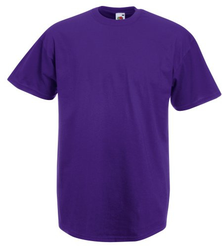 Fruit of the Loom Men's T-Shirt, Purple, S