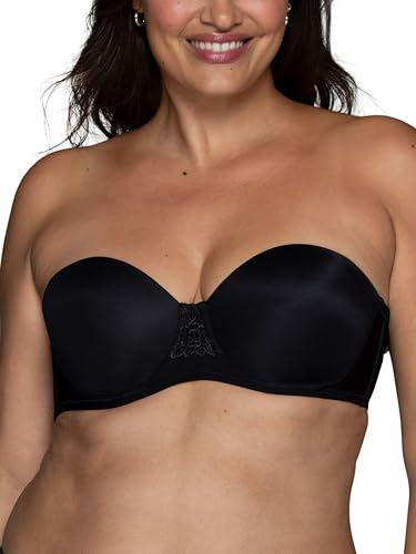 Vanity Fair womens Beauty Back Smoothing Strapless (34b - 44dd) Bra, Midnight Black, 42D US