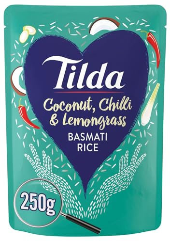 Tilda Microwave Coconut Chilli and Lemongrass Basmati Rice 250g