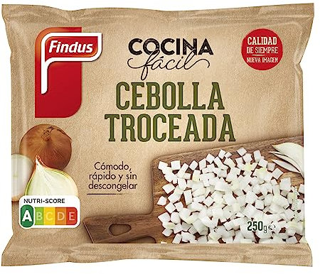 Findus Cebolla Troceada, Ideal para Sofritos, Tortillas, Guisos, Sopas y Ensaladas, 250g