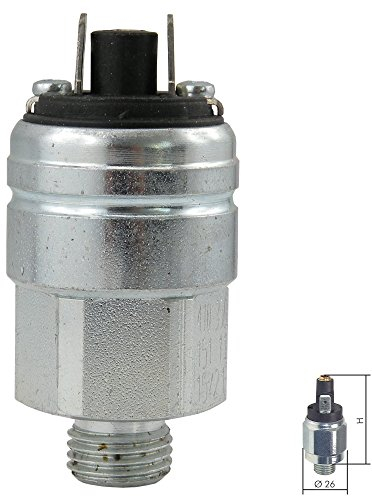 Druckschalter mit Flachstecker, bis 350 bar Mini Druckschalter Öffner Schließer Wechsler (Ausführung: Schließer, Einstellbereich: 1-10 bar)