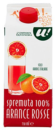 U! Confronta & Risparmia Spremuta di Arance Rosse, 750ml