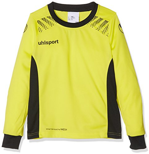 Uhlsport Goal Maglietta da Portiere a Maniche Lunghe, Uomo, Uomo, Goal, Giallo Fluo/Nero