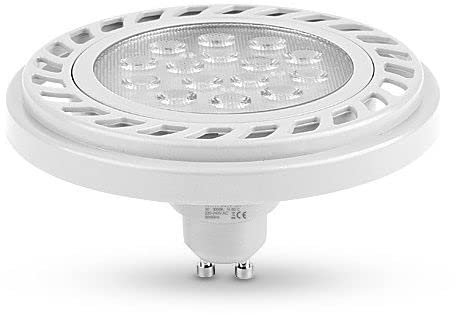 LED ES111 GU10, LED AR111 GU10 9W 230V LED Lampe, LED Strahler 9W 800LM Transparent Neutralweiß 220-240V (Weiss NW)