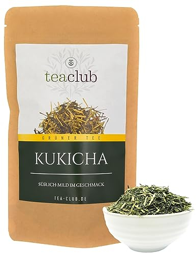 TeaClub Té Verde Kukicha Karigane Japón Suelto 100g, Gyokuro Kukicha Dulce Umami