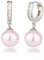 Schöner-SD Creolen Ohrhänger 925 Silber Rhodium mit 10mm Perle Kugel hell-rosa