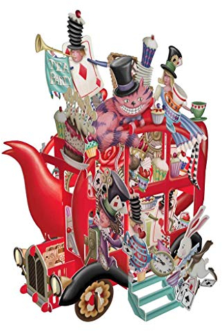 Paper D'Art Me & MCQ Alice's Teapot 3D Pop-Up Greeting Card with Message Tag