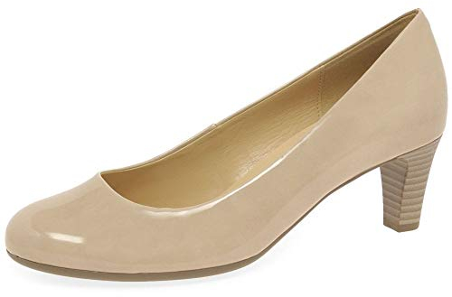 Gabor nesta ii damen court schuhe 38 sand patent hi tec