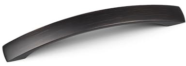American Copper Curved Kitchen Handle 160mm Centres Dark Antique Brushed Bridge Bar Cabinets Door Drawer Furniture Pull