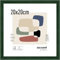 accent by nielsen Bilderrahmen, 20 x 20 cm, Holz, Grün, Fotorahmen zum Auftstellen und Aufhängen im Hoch- & Querformat, Echtglas, Zoom