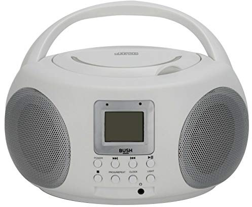 Bush Party Light Up FM Boombox CD Player - White