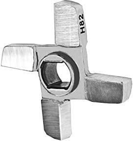 WolfCut H82 Couteau croisé pour hachoir à viande à double tranchant Système Unger 4 ailes