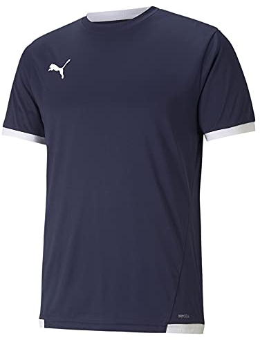 PUMA Uomo Shirt, Peacoat Puma White, L