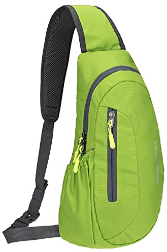 PivotWing Sling Bag Brusttasche Herren Kleiner Rucksack Damen Shoulder Crossbody Crossover Bag Mini Rucksack Klein Schultertasche Brust Tasche Rucksäcke Sporttasche Umhängetaschen Crossbag Grün