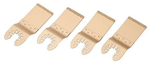 4Pcs 34mm Unabhängige Verpackung Oszillierende Sägeblatt Diamant Hartmetall Schleifen Schneideblatt Holz Multitool Klinge für die Holzbearbeitung