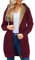 RITOSTA Felpe con Cappuccio da Donna Felpe Donna con Cappuccio Lungo Felpa Pile Donna con Zip Felpa Lunga Donna con Cerniera Donna Manica Lunga Cappotto con Tasche per Invernale（Rosso,S）