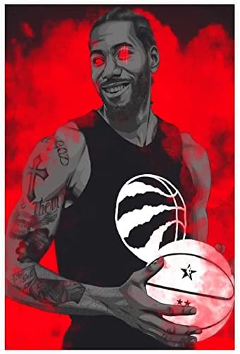 BLIJR 500 Teile Puzzle Basketball Sport Poster Kawhi Leonard (24) Holz Puzzle Erwachsene Stress Freisetzung Spiel 500 Piece 20.4x15inch(52x38cm) Kein Rahmen