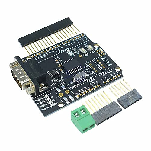 RAKSTORE MCP2515 Entwicklungsplatine CAN-BUS Shield Expansion Board SUB-D Connector UART IIC SPI LED Indicator Controller CAN für Arduino