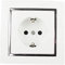 Enchufe Doble, Enchufe de Pared, Toma de Corriente Doble, Color Blanco, para Montaje en Superficie,10AX,16A,250V, 2 Enchufes (1 TOMA)