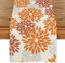 Artoid Mode Blumen Orange Dahlien Herbst Tischläufer, Saisonnal Küche Tisch Dekoration Drinnen Urlaub Party Dekor 40x180 cm