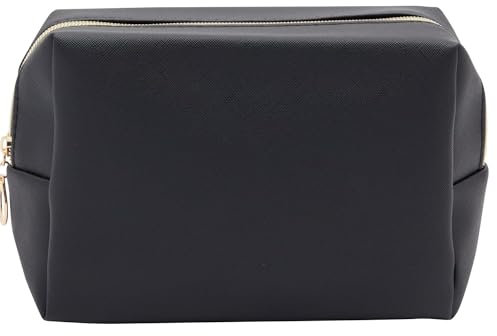 Narunii Trousses de Toilettes,Vanity et Trousses à Maquillage,Trousse de Toilette Voyage,Étanche Portable Trousse de Rangement Toilette Femme pour Anniversaire ou Noel (Noir,18x11x7 cm)