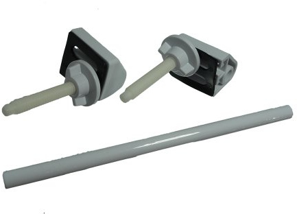 1 X Full Toilet Seat Fitting Kit with Modern Design and White Rods