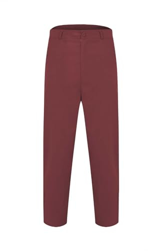Prime Deals of The Day Today Only Herren Lässige Stretch mit sportlicher Business Casual Reißverschlusstaschen Leichte, dünne, große Hundert einfarbige Herrenanzughosen