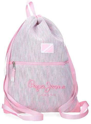 Pepe Jeans Miri Zaino Sacco Rosa 35 x 46 cm Poliestere by Joumma Bags by Joumma Bags, Rosa, Zaino Sacco