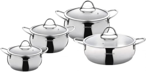 Emsan Cemre Batterie de cuisine 8 pièces en acier